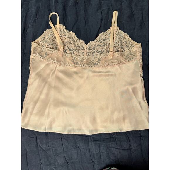 Vintage Wacoal Blush Pink Lace Camisole Japan Medium • Silky Coquette  Lingerie - Picture 10 of 12